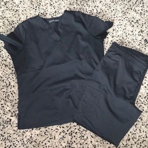 UA Gray Matching Scrub Set